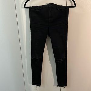 William Rast Black skinny jeans with rips